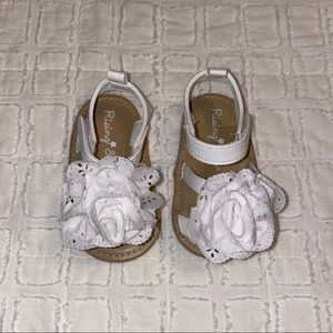 White sandals
